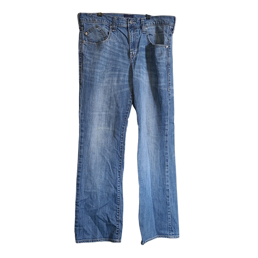 Rock & Republic Rider Jeans Mens 36x31 Blue Straight Leg Stretch Denim